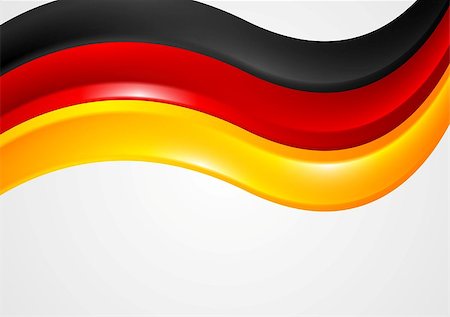simsearch:400-08095310,k - Wavy German colors background. Flag vector design Stock Photo - Budget Royalty-Free & Subscription, Code: 400-07920093