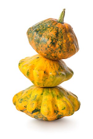 simsearch:400-04211564,k - Pyramid of gourds isolated on a white background Photographie de stock - Aubaine LD & Abonnement, Code: 400-07920145