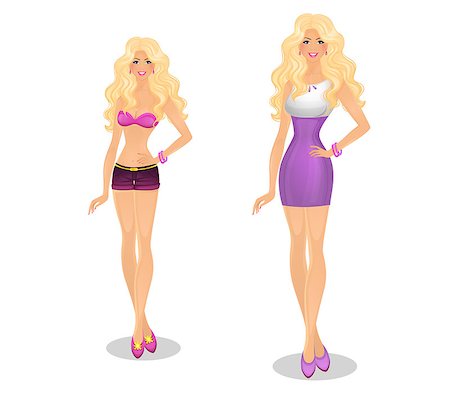 simsearch:400-04366344,k - Vector illustration of Beautiful and young woman Stock Photo - Budget Royalty-Free & Subscription, Code: 400-07922232