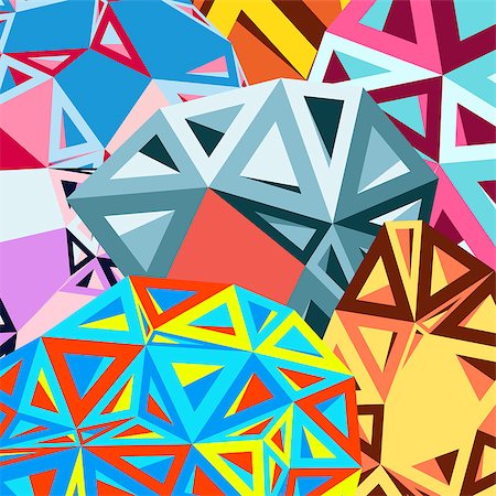 simsearch:400-08627385,k - bright colorful background of different triangles Stock Photo - Budget Royalty-Free & Subscription, Code: 400-07932547