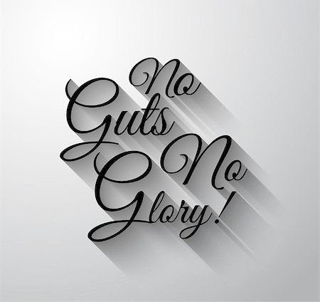 simsearch:400-08551668,k - Inspirational and Motivational Typo "No Guts No Glory" for you Classsic or Vintage posters. Foto de stock - Super Valor sin royalties y Suscripción, Código: 400-07955771