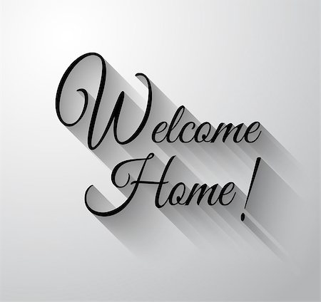 simsearch:400-08551668,k - Inspirational and Motivational Typo "Welcome Home" for you Classsic or Vintage posters. Foto de stock - Super Valor sin royalties y Suscripción, Código: 400-07955772