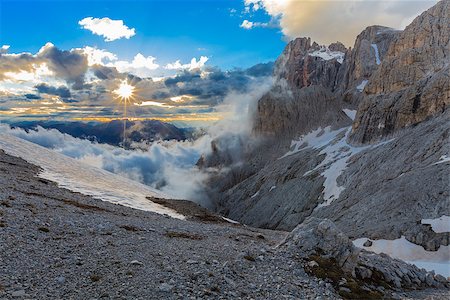 simsearch:400-05731177,k - sunset landscape from Rosetta Mountain - San Martino di Castrozza, Italy Stock Photo - Budget Royalty-Free & Subscription, Code: 400-07953286