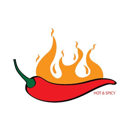 smoke vector - Illustration of red chili flaming hot and spicy Stock Photo - Budget Royalty-Free & Subscription, Code: 400-07975427