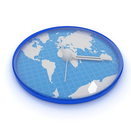 simsearch:400-07977470,k - Clock of world map Stock Photo - Budget Royalty-Free & Subscription, Code: 400-07977488