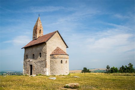 st michael - Old Roman Catholic Church of St. Michael the Archangel on the Hill in Drazovce, Slovakia Stock Photo - Budget Royalty-Free & Subscription, Code: 400-07978316