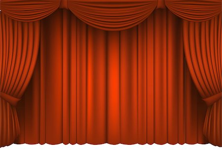 simsearch:400-04231224,k - Red Draped Theater vector classical illustration 10 eps Stock Photo - Budget Royalty-Free & Subscription, Code: 400-07979885