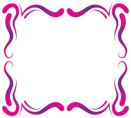 simsearch:400-07985629,k - Simple vector frame with swirls. drawing hands Photographie de stock - Aubaine LD & Abonnement, Code: 400-07985632