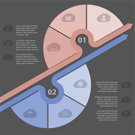 simsearch:400-07501242,k - Infographic design with various cloud icons and options Stock Photo - Budget Royalty-Free & Subscription, Code: 400-07980067