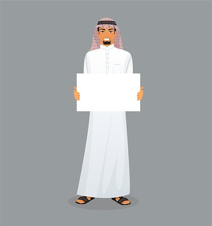 saudi arabia people - Vector illustration of Arabic man character image Stock Photo - Budget Royalty-Free & Subscription, Code: 400-08014651