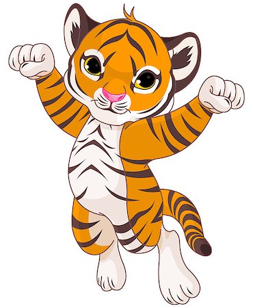 small picture of a cartoon of a person being young - Illustration of very cute tiger Stock Photo - Budget Royalty-Free & Subscription, Code: 400-08016006