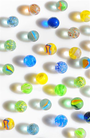 simsearch:700-00025922,k - Colorful different Marbles on white background Stock Photo - Budget Royalty-Free & Subscription, Code: 400-08016160