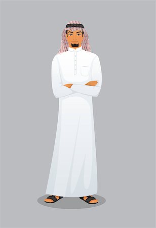 saudi arabia people - Vector illustration of Arabic man character image Stock Photo - Budget Royalty-Free & Subscription, Code: 400-08013471