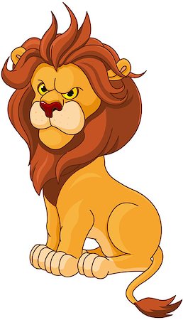 simsearch:400-04171805,k - Illustration of angry lion Stock Photo - Budget Royalty-Free & Subscription, Code: 400-08013540