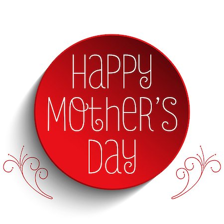 Vector - Happy Mother Day Heart Tag Background Stock Photo - Budget Royalty-Free & Subscription, Code: 400-08021504