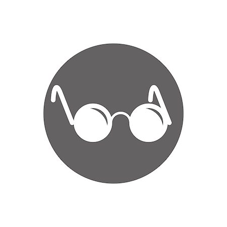 round objects - Glasses for the blind vector icon isolated. Photographie de stock - Aubaine LD & Abonnement, Code: 400-08034100