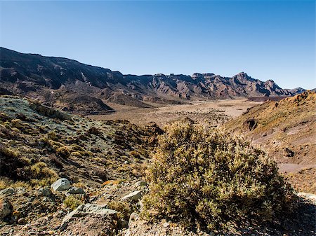 Desert landscape of Volcano Teide National Park. Tenerife, Canary Island. Spain Stock Photo - Budget Royalty-Free & Subscription, Code: 400-08034664