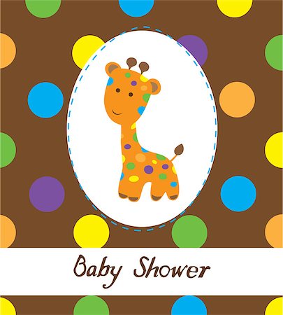 simsearch:400-05272121,k - vector cute baby shower card Stock Photo - Budget Royalty-Free & Subscription, Code: 400-08037095