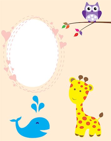 simsearch:400-05272121,k - vector cute baby shower card Stock Photo - Budget Royalty-Free & Subscription, Code: 400-08037097