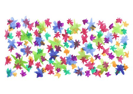 simsearch:400-08134478,k - Vector hand-drawn bright watercolor background with firework star sparks. Original colourful template for your text Stock Photo - Budget Royalty-Free & Subscription, Code: 400-08038105