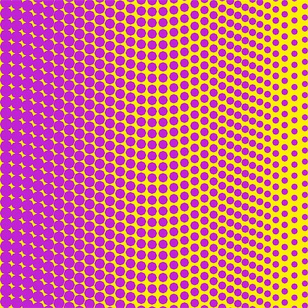 deformation - Vector halftone texture violet dots on yellow background4 Stock Photo - Budget Royalty-Free & Subscription, Code: 400-08039323