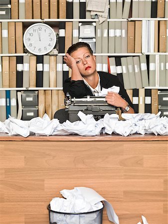 Tired Author with writer cramp Stock Photo - Budget Royalty-Free & Subscription, Code: 400-08032758