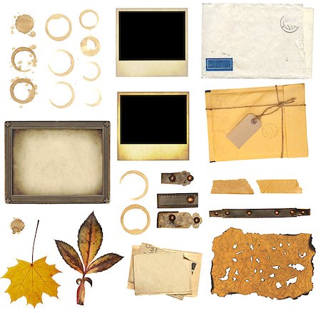 simsearch:400-05892111,k - Collection elements for scrapbooking. Objects isolated on white background Stock Photo - Budget Royalty-Free & Subscription, Code: 400-08033434