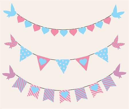 simsearch:400-06628533,k - vector illustration of a colorful bunting background Stock Photo - Budget Royalty-Free & Subscription, Code: 400-08033983