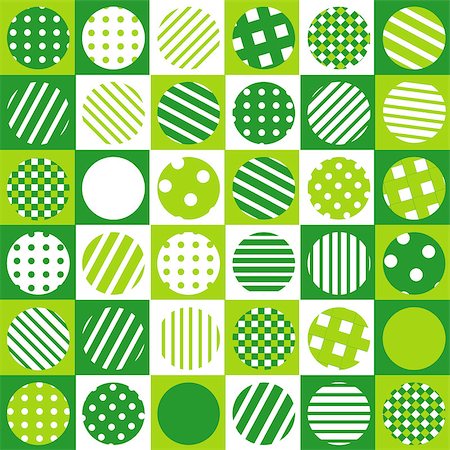 dotted round pattern - Green geometrical background with squared and patterned circles Stock Photo - Budget Royalty-Free & Subscription, Code: 400-08044605