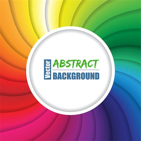 simsearch:400-04875332,k - Twirling rainbow background design with circle  shape for text Photographie de stock - Aubaine LD & Abonnement, Code: 400-08048618