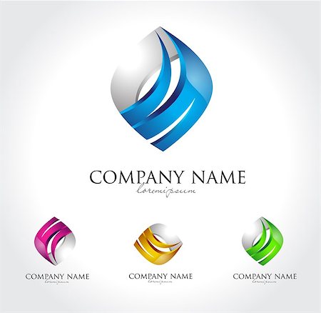 Business Corporate Logo Design. Creative Abstract Logo Vector. Foto de stock - Super Valor sin royalties y Suscripción, Código: 400-08042486