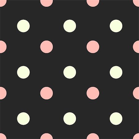 simsearch:400-06642594,k - Seamless polka dot pattern. Vector illustration. Retro style background. Good for wrapping, web design, textile, packaging paper, visit and post cards. Foto de stock - Super Valor sin royalties y Suscripción, Código: 400-08054244