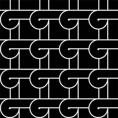 simsearch:400-07501108,k - Design seamless monochrome geometric pattern. Abstract grid background. Vector art Stock Photo - Budget Royalty-Free & Subscription, Code: 400-08054598