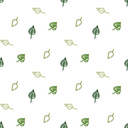 simsearch:400-06642594,k - Seamless stylized green leaves pattern. Vector illustration Foto de stock - Super Valor sin royalties y Suscripción, Código: 400-08053587