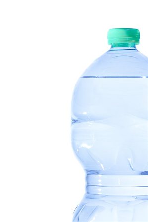 dehydrated - plastic bottle with water on white background, concept of nutrition and diet Stock Photo - Budget Royalty-Free & Subscription, Code: 400-08071056