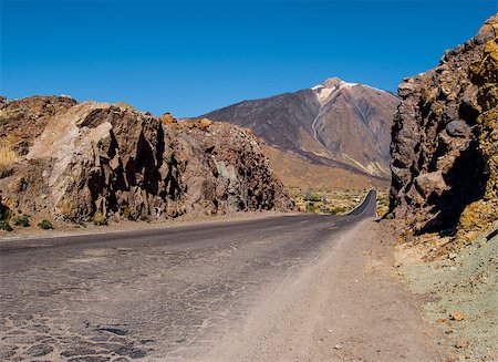 Scenic view of volcano Teide, Tenerife. Canary Islands Stock Photo - Budget Royalty-Free & Subscription, Code: 400-08072326