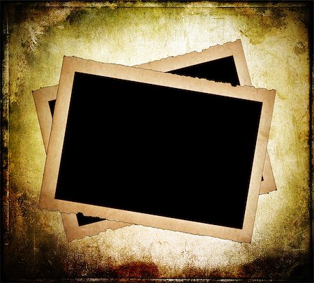 simsearch:400-08074733,k - Two old paper frames with frayed edges on dirty background Stock Photo - Budget Royalty-Free & Subscription, Code: 400-08073974