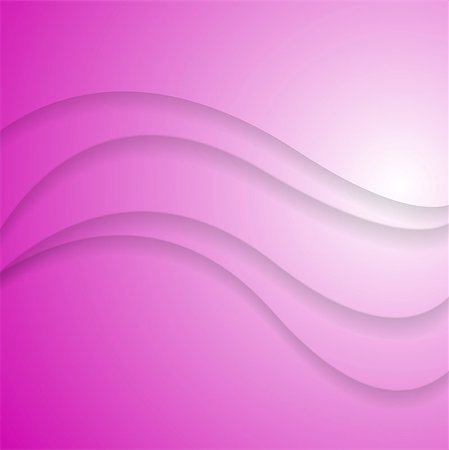 simsearch:400-08095310,k - Abstract pink wavy background. Vector design Stock Photo - Budget Royalty-Free & Subscription, Code: 400-08095326