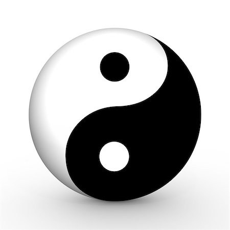 simsearch:400-04744928,k - Illustrated Yin and Yang symbol Stock Photo - Budget Royalty-Free & Subscription, Code: 400-08095470