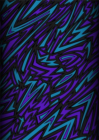simsearch:400-06928070,k - Illustration of abstract background in graffiti style in black, grey, blue and violet colors Stock Photo - Budget Royalty-Free & Subscription, Code: 400-08095715