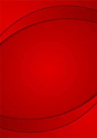 simsearch:400-08095310,k - Abstract red wavy background. Vector design Stock Photo - Budget Royalty-Free & Subscription, Code: 400-08095810