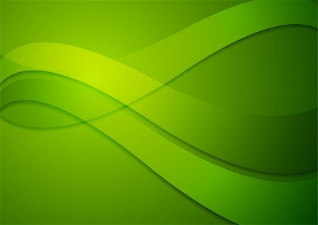 simsearch:400-08095310,k - Bright green wavy background. Vector design Stock Photo - Budget Royalty-Free & Subscription, Code: 400-08096383
