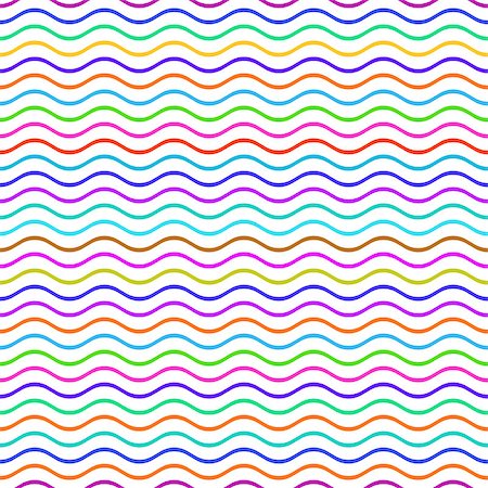 simsearch:400-08794844,k - Colorful seamless wavy line pattern vector illustration Stock Photo - Budget Royalty-Free & Subscription, Code: 400-08097710