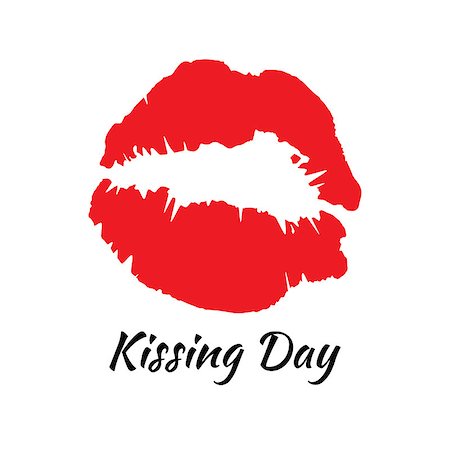 simsearch:400-08495761,k - Kissing Day card in vector format with lips. Stock Photo - Budget Royalty-Free & Subscription, Code: 400-08098469