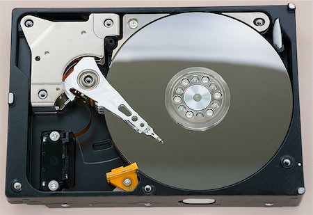 simsearch:400-05238336,k - Computer hardware: Hard Disk drive Stock Photo - Budget Royalty-Free & Subscription, Code: 400-08093966