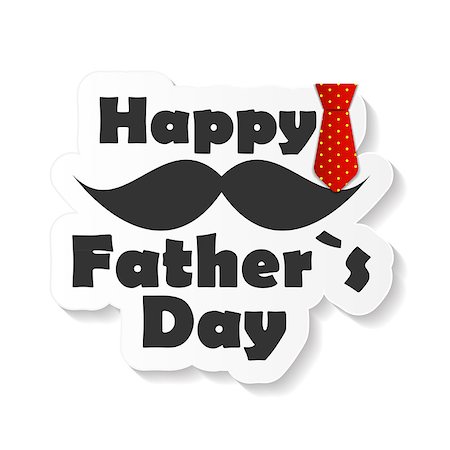 Happy Father`s Day Poster Card Vector Illustration EPS10 Stock Photo - Budget Royalty-Free & Subscription, Code: 400-08113574