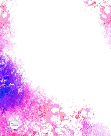 simsearch:400-08134478,k - Watercolor vector background. Hand drawing with colored spots and blotches. Stock Photo - Budget Royalty-Free & Subscription, Code: 400-08134153