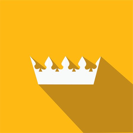 illustration of a crown in flat design style Stock Photo - Budget Royalty-Free & Subscription, Code: 400-08137645