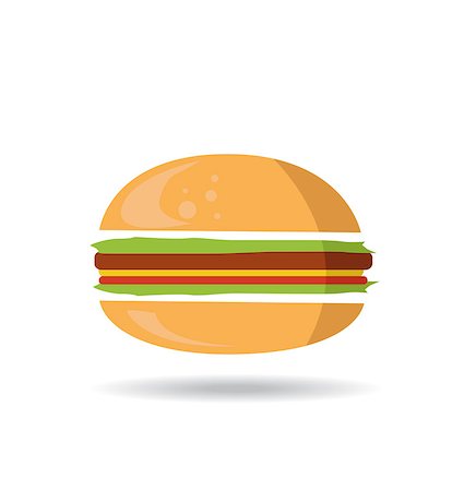 burger symbol hamburger icon design Stock Photo - Budget Royalty-Free & Subscription, Code: 400-08138514