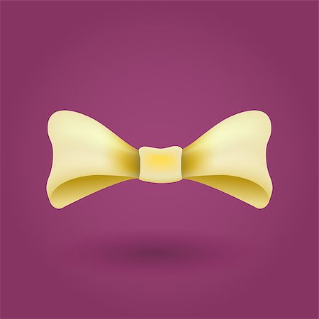 Glamorous vector 3d bow tie eps 10 vector illustration Stock Photo - Budget Royalty-Free & Subscription, Code: 400-08132941